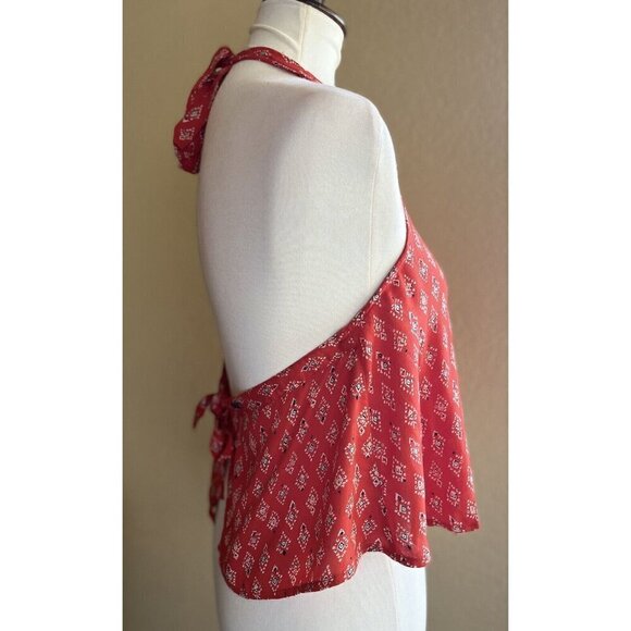 Billabong Juniors Festival Vibes Woven Halter Top Size Large - Picture 1 of 10